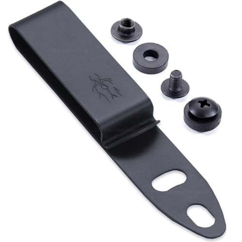 Image of DCC 1 Series Metal Belt Clip - (SHS Model) - (Fits Up to 1.75 Inch Belts) - (Gray) - (w/Hardware) - USA Made - Spring Steel Clip with Cant Adjustable Slots - Corrosion Resistant - Secure IWB Carry