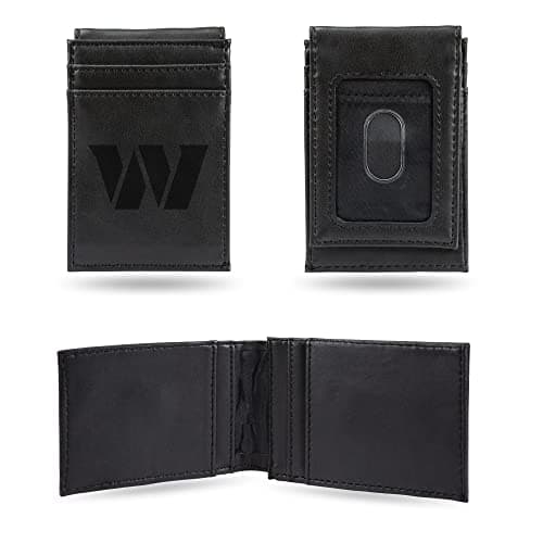 Image of Rico Industries LEFPW Laser Engraved Front Pocket Wallet, Washington Commanders, Washington Commanders, Lefpw Laser Engraved Front Pocket Wallet