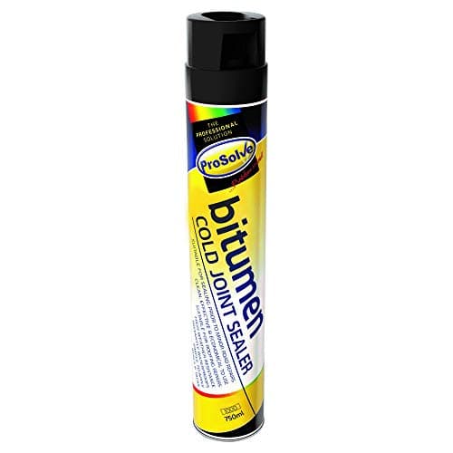 Image of Prosolve Bitumen Cold Joint Sealer Aerosol 750ml Adhesive tack Coat Tarmac & Gutter Sealer