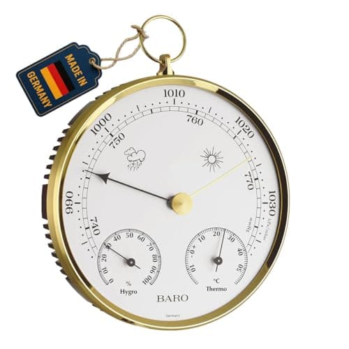 Image of TFA 20.3006.32 Baro-Thermo-Hygrometer in Housing with Brass Ring