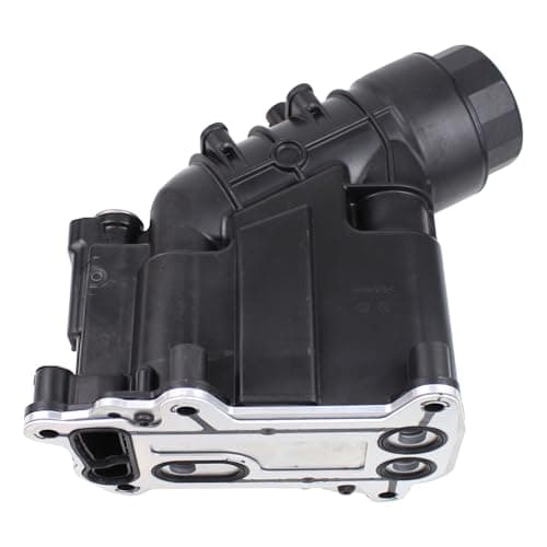 Image of HouYeen Engine Oil Cooler Filter Housing Assembly with Gasket for B-M-W 1 Series E81 E82 E87 E88 3 Series E90 E91 E92 E93 5 Series E60 E61 X1 E84 X3 E83 Diesel 2004-2015