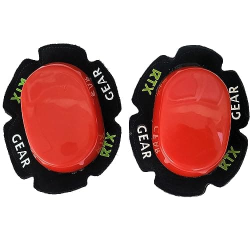 Image of RTX Leathers Universal Durable Motorcycle Knee Sliders Motorbike Knee Slider Pucks - Hook and Loop Backed for Racing/Trackday Training/Road Motorbike Riding. (Red)