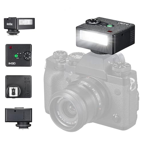 Image of Godox iM30 Flash Godox Camera Flash, 7 power levels Mini Flash Speedlite 6500K±200K Camera Flash for Canon Sony Nikon Fuji Olympus