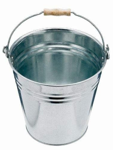 Image of Easy Shopping 9L 12L 15L 18L Litre Metal Bucket Galvanised Water Fire Coal Home Garden Bathroom Cleaning Storage Bucket (12 Liter)