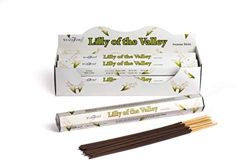 Image of STAMFORD INC. 37144 Lily of the Valley Incense Sticks, 20 Sticks x 6 Packs