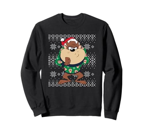 Image of Christmas Looney Tunes Taz Sweatshirt