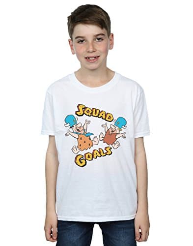 Image of the flintstones Boys Squad Goals T-Shirt 5-6 Years White