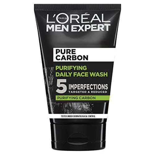 Image of L'Oreal Paris Men Expert Face Wash Pure Charcoal, Glycerin, and Salicylic acid - Blackhead Cleanser for Men, 100 ml (Pack of 1)