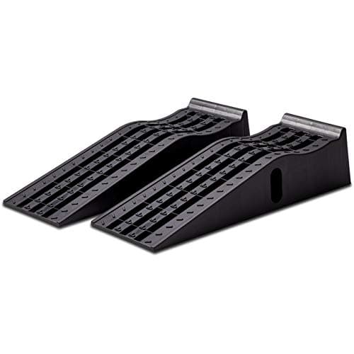 Image of Cartrend 10639 Car Ramp Set 3 Tonnes up to 235 mm Lifting Platform Plastic Car Ramp with Override Protection 2 Pieces, Black
