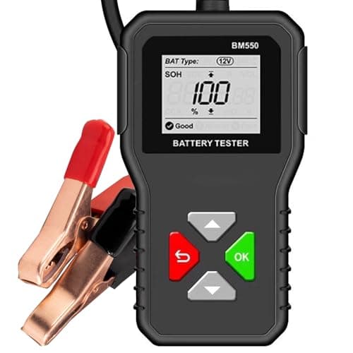 Image of Car Battery Tester 6V 12V 24V, BM550 100-2000 CCA Voltage Tester, 2Ah-220Ah 1.8 Inch Internal Resistance Digital Automotive Analyzer for Cars Trucks SUV ATV Boats Motorcycles Vehicle