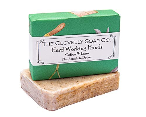 Image of Clovelly Soap Co Natural Handmade Exfoliating Soap Bar with Coffee & Lime for all Skin Types 100g