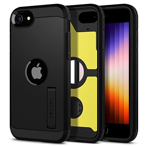 Image of Spigen Tough Armor Case Compatible with iPhone SE/8/7 - Black