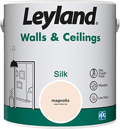Image of Leyland Walls & Ceilings Silk, Magnolia, 2.5 Litre