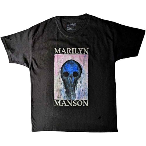 Image of Marilyn Manson Kids T Shirt Halloween Painted Hollywood Official Ages 5-14 yrs XXL Black