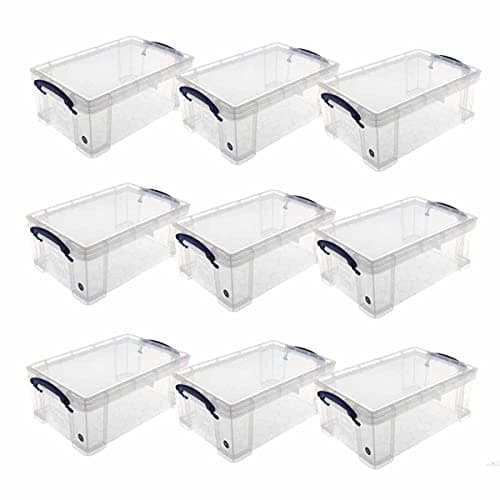 Image of Really Useful Box 9 Litre Pack of 9 Clear
