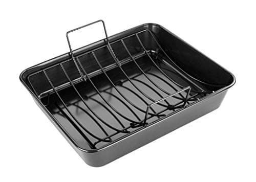 Image of Tala Performance Extra Large Roaster with Rack, Professional Gauge Carbon Steel with Eclipse Premium Non-Stick Coating 38 cm x 32 cm x 7.5 cm