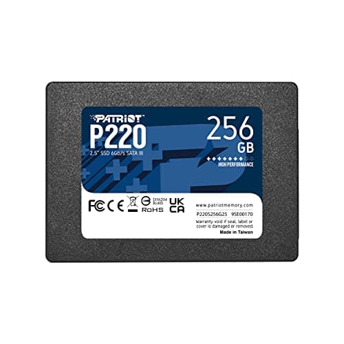 Image of Patriot P220 SATA 3 256GB Internal Solid State Drive 2.5” - P220S256G25