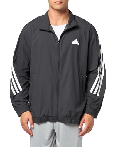 Image of adidas Men's Future Icon 3-Stripes Woven Track Top Sweatshirt, Black, XL Lang