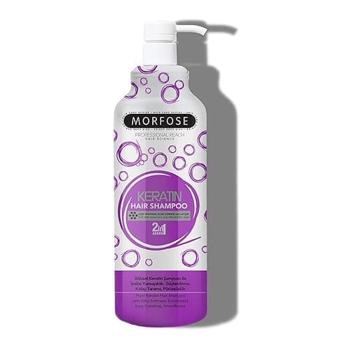 Image of Morfose Hair Shampoo 1000ml, Colour Protection, Hydrating & Nourishing Shampoo for Coloured and Highlighted Hair, Silky Softness & Easy Combing (Keratin)