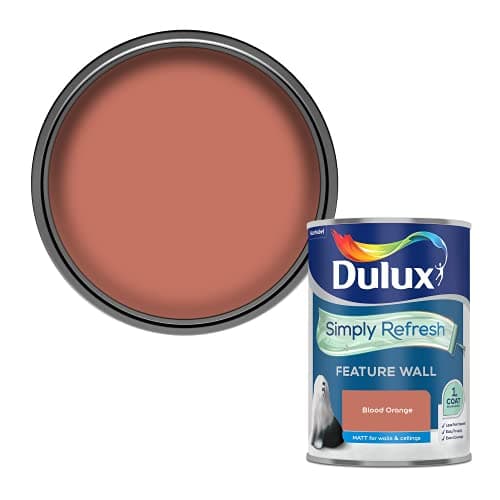 Image of Dulux Simply Refresh Feature Wall Matt Emulsion Paint - Blood Orange - 1.25 Litres Blood Orange 5569244