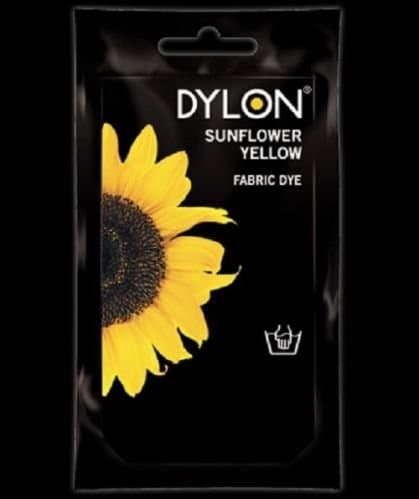 Image of Sunflower Yellow - Dylon Hand DYE Wash Fabric Cotton Material Fresh Colours Clothes Easy Use