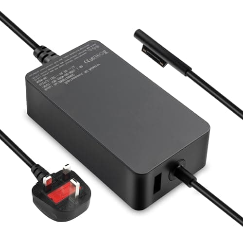Image of 65W Charger Compatible with Microsoft Surface Pro Charger, Surface Pro 3/4/ 5/6/7/8/9/10/11/X, Surface Laptop 1/2/3/4/5/6/7 Surface Book 1/2 Surface Go 1/2/3 Windows Power Supply Adapter