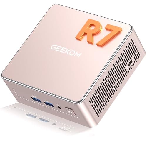 Image of GEEKOM [3-Year Coverage]A5 2026 Mini PC Windows 11 Pro, with AMD Ryzen 7 5825U(Beats 4300U/7730U, Up to 4.5GHz), 16GB RAM & 512GB SSD, Dual HDMI 8K Quad Display/WiFi 6 for Video Editing/Graphic Design
