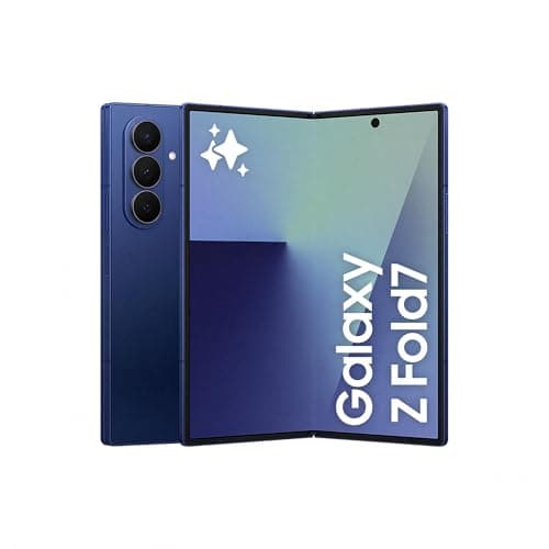 Image of Samsung Galaxy Z Fold7 AI Phone, Thin and Light Foldable Design, Large Screen, 200MP Camera, 1TB Storage, 12GB Memory, 4400 mAh Battery, Blue Shadow, 3 Year Extended Warranty (UK Version)