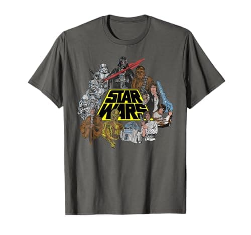 Image of Star Wars Original Trilogy A New Hope Retro Vintage Artwork T-Shirt