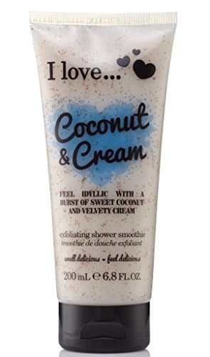 Image of I Love Originals Coconut & Cream Shower Smoothie, Enriched With Natural Almond Shell to Remove Impurities & Dead Cells, Leaves Skin Feeling Cleansed, Vegan-Friendly - 200ml
