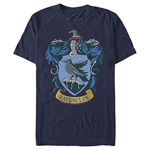 Image of Harry Potter Men's Ravenclaw House Crest T-Shirt, Navy, XXL