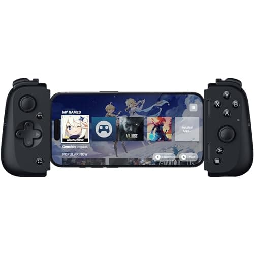 Image of Razer Kishi V2 - USB-C Mobile Gaming Controller for iPhone and Android (Mecha-Tactile Action Buttons, D-Pad, Analog Sticks, 3,5mm Audio Jack, Low-Latency, RGB) Black