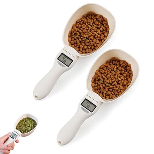 Image of Food Measuring Scoop Scale, Polygons Measuring Spoon, Multi-Functional Spoon with Adjustable Scale, Digital Measurings Weighing Spoons Scales 800g /1g High Precision (2 Pack)