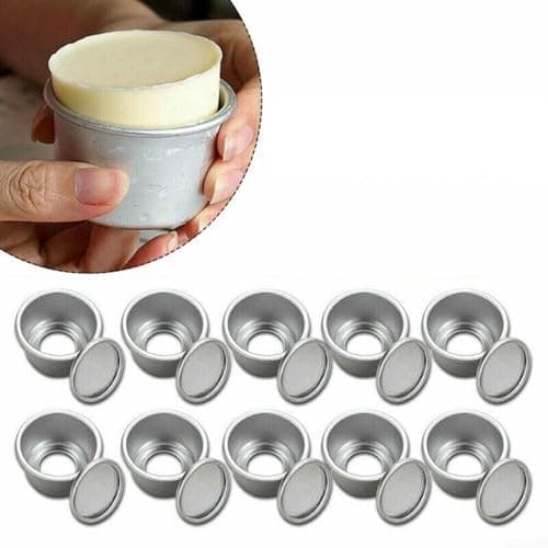 Image of Removable Bottom Mini Cake Pan Set 2 Inch Aluminum Alloy Baking For Mold for Delicious Treats (10pcs)