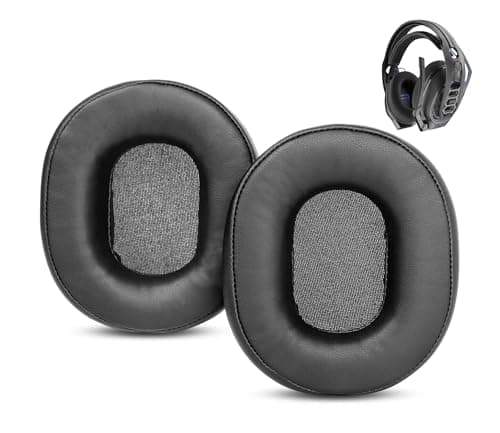 Image of HTINDUSTRY Earpads Replacement Compatible with Plantronics RIG 800 HS, LX, HD Gaming Headsets - Premium Ear Pads with Softer Protein Leather & Memory Foam