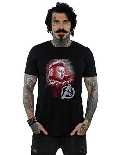 Image of Marvel Men's Avengers Endgame Hawkeye Brushed T-Shirt Black Large