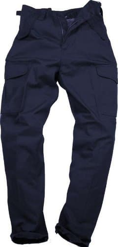 Image of Blue Castle Mens Plain Combat Trousers - Size: 28, Colour: Navy, Lenght: 28"