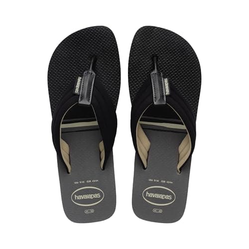 Image of Havaianas Urban Print Men FlipFlop Steel Grey/Black 10/11 UK