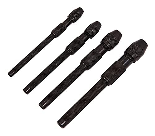 Image of Amtech - Pin Vice Set 4pc, Hardened Steel with Anti-Rust Finish, 0 4.8 mm Capacity, for Models, Jewellery and Electronics