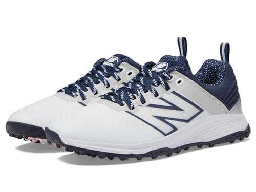 Image of New Balance Women's Fresh Foam Contend V2 Golf Shoe, White/Navy, 5 UK