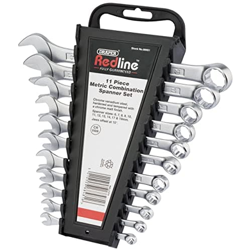 Image of Draper 1 x Redline 68481 Metric Combination Spanner Set (11-Piece)