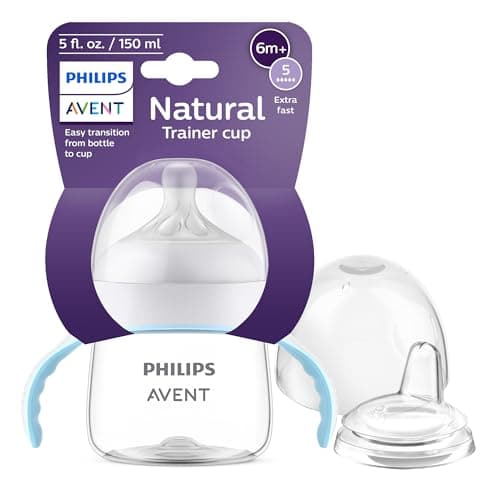 Image of Philips AVENT Natural Trainer Sippy Cup with Natural Response Nipple and Soft Spout, 5oz, 1pk, SCF263/01