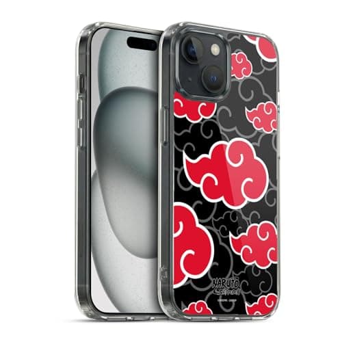 Image of Head Case Designs Officially Licensed Naruto Shippuden Akatsuki Iconic Gel Case [Military Grade Protection] Compatible with Apple iPhone 15 and Compatible with MagSafe