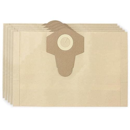 Image of SPARES2GO Dust Bags for Wessex Wet & Dry 1600W 17353 30L Vacuum Cleaner (Pack of 5)