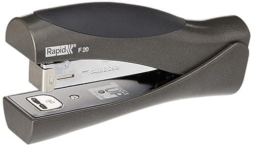 Image of Rapid Fashion F20 Ultimate NXT Stand-up Stapler, 20 Sheet Capacity, Stapling and Tacking, Ergonomic Design, Black, 20679830