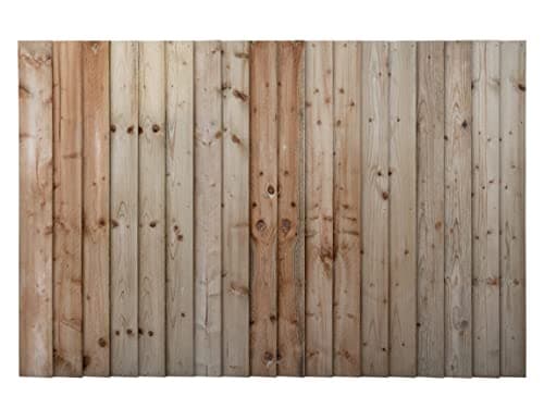 Image of Arbor Garden Solutions Premium Closeboard Fence Panel, Heavy Duty Vertical Feather Edge, Wood, 1828mm Width, FSC Certified, Pressure Treated (Natural (Light Green), 4ft)