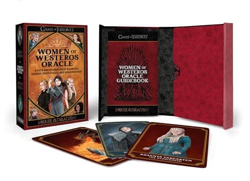 Image of Game of Thrones & House of the Dragon: Women of Westeros Oracle: A Deck and Guidebook of Warriors, Queens, Priestesses, and Dragonriders (RP Studio)