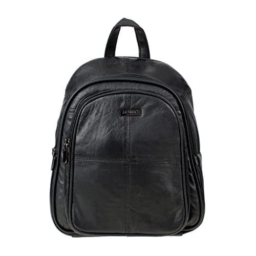 Image of AR BRAND EST. 2021 Ladies Real Genuine Soft Nappa Leather Backpack with Security Pocket