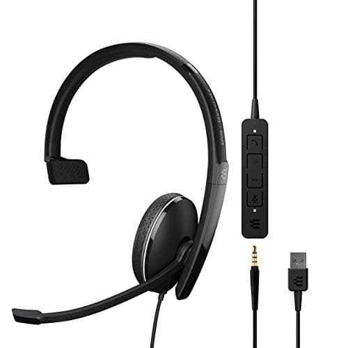Image of EPOS | Sennheiser Adapt 130 USB-C II (1000917) - Corded, one-sided, UC-optimized headset with USB-C connectivity - Superior sound - Enhanced comfort, call control - Black