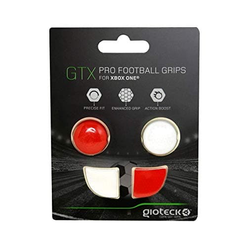 Image of Gioteck Thumb Grips Joystick Protection for Xbox One Non-Slip Controller Red and White